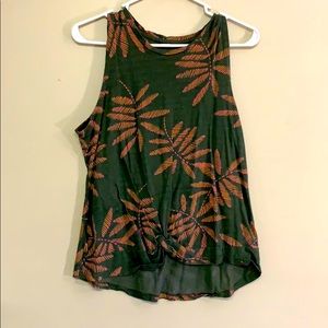 tropical floral tank top